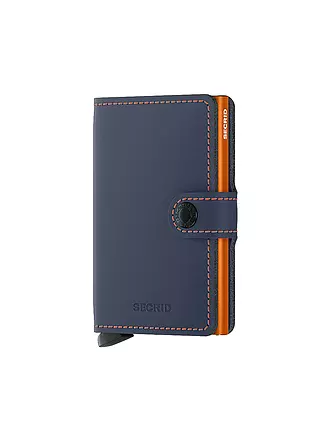 SECRID | Geldbörse - Miniwallet Matte Night Blue Orange | 
